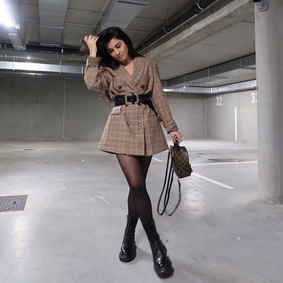 Mango Plaid Jacket Blazer new - Picture 2 of 12